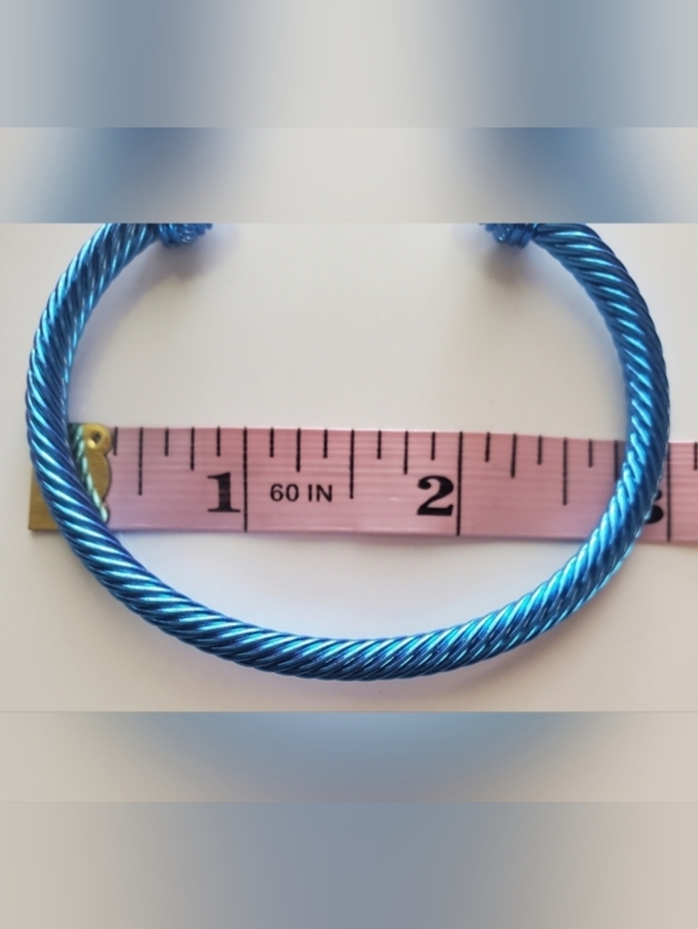 Vibrant Blue Twisted Bracelet - Picture 4 of 4